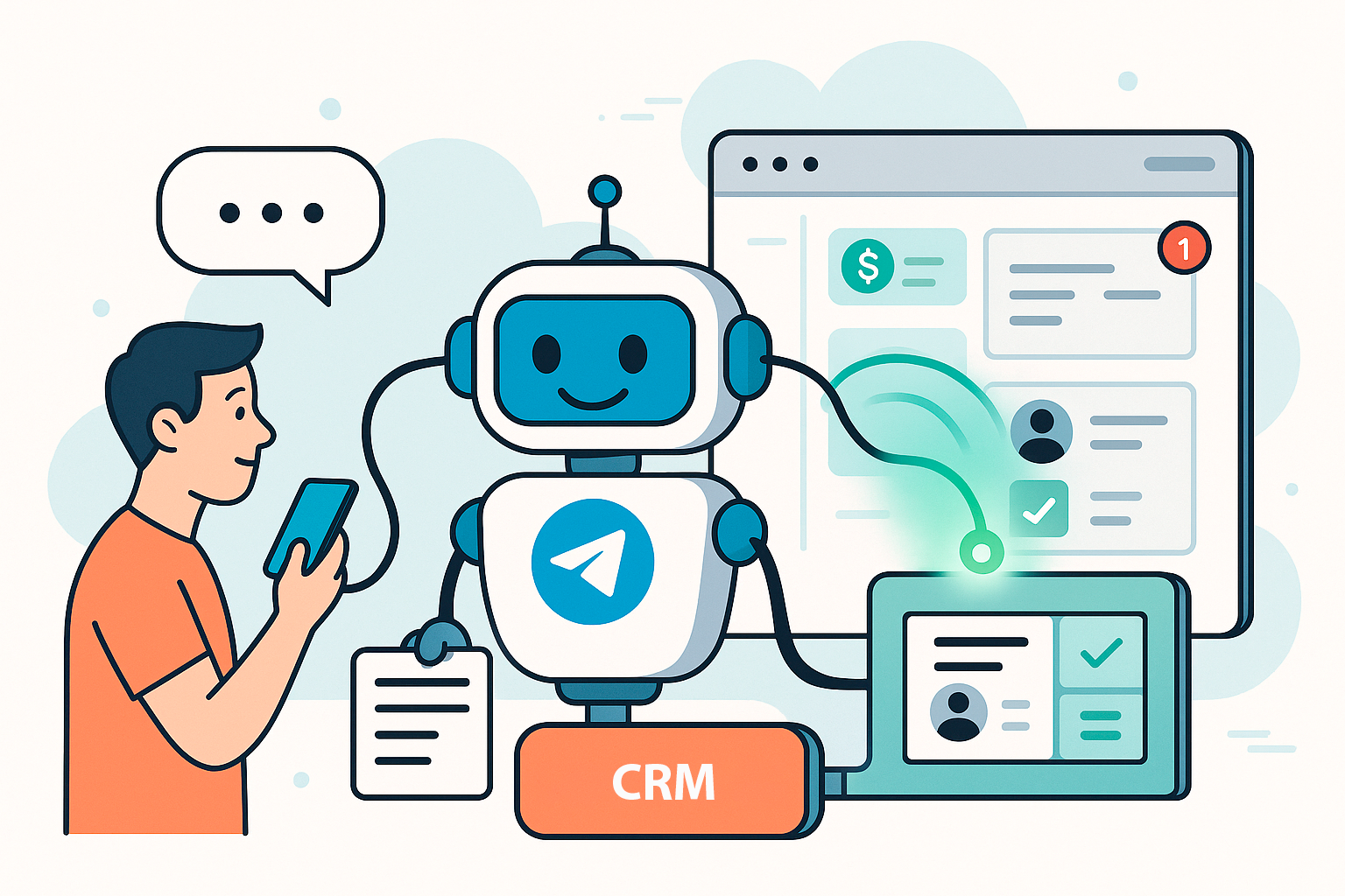 Интеграция Telegram ботов с CRM системами